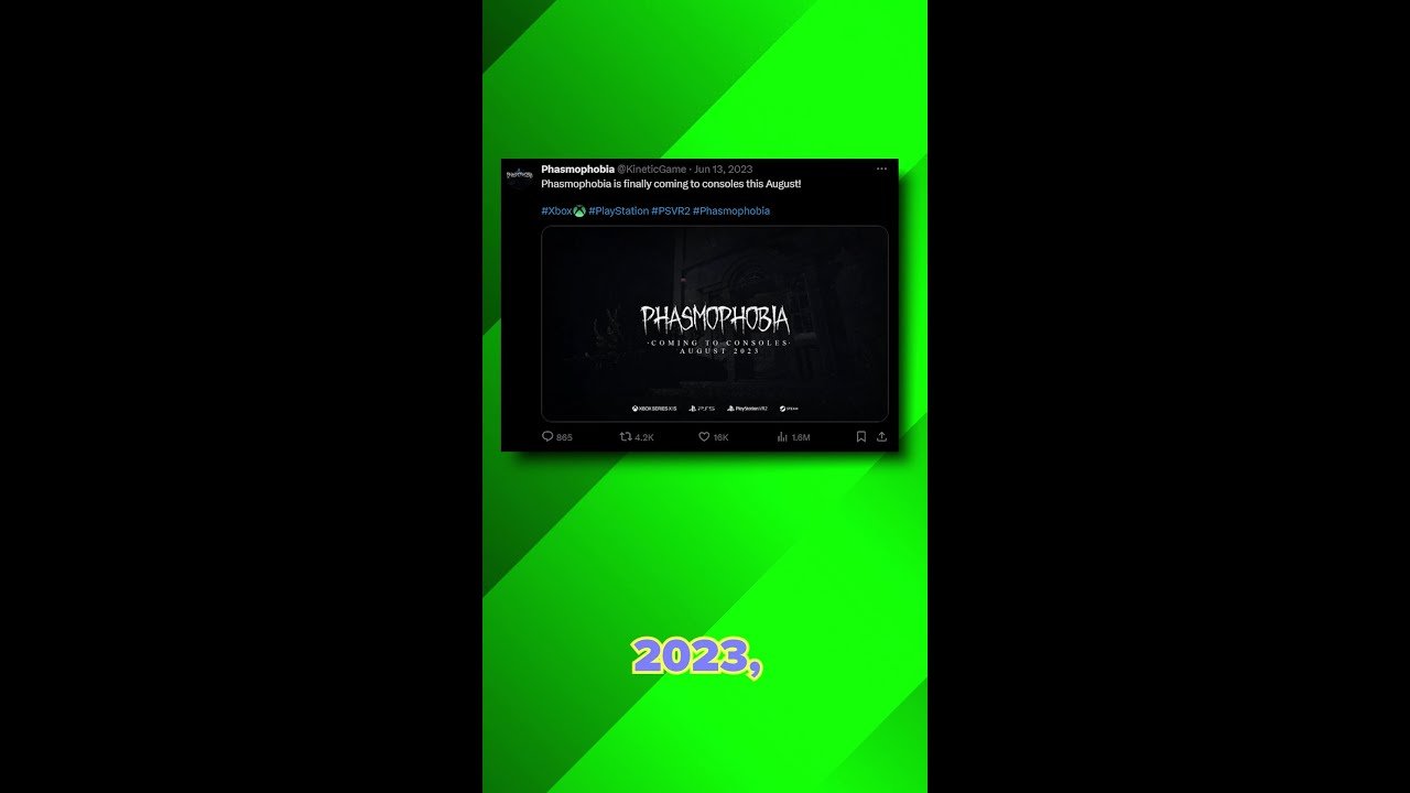 Phasmophobia Console Update #shorts