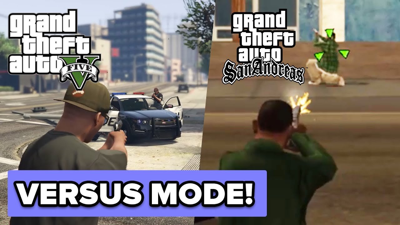 GTA 5 vs San Andreas | Comparing Key Features | Versus Mode